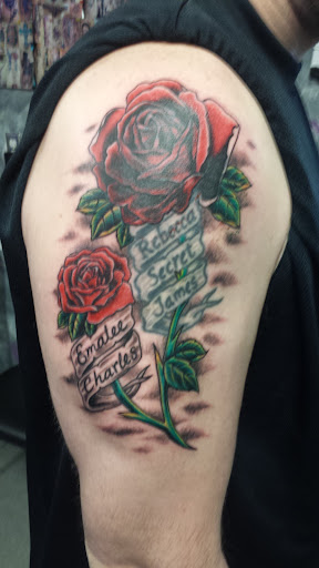 Explore silhouette tattoo ideas, creative tattoo ideas in Minerva, available at Wicked Tattooz