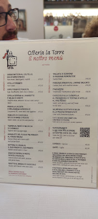 Osteria La Torre à Cherasco menu