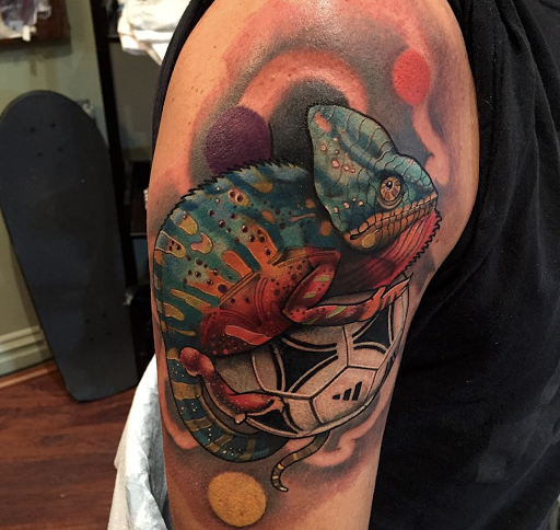 Explore pain tattoo ideas, creative tattoo ideas in New York, available at Red Baron Ink Tattoo and Piercing
