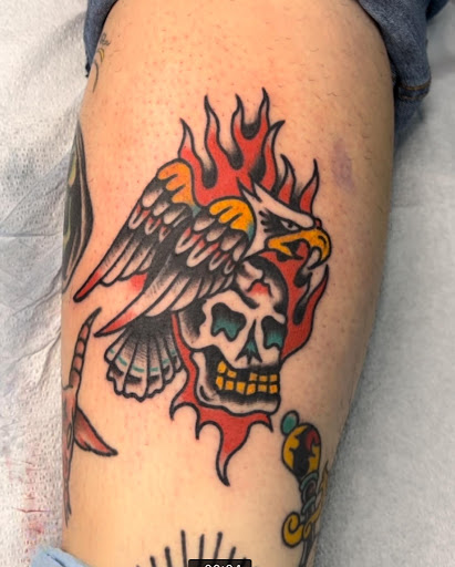 Explore alabama crimson tide tattoo ideas, creative tattoo ideas in San Jose, available at The Holy Scythe Tattoo