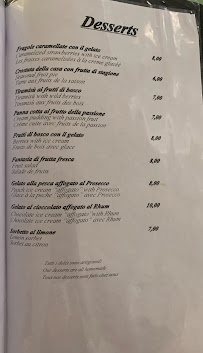 Menu / carte de Antica Trattoria Centro à Levanto