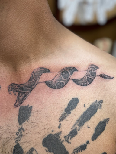 Explore fork tattoo ideas, creative tattoo ideas in Twentynine Palms, available at No Mans Land Tattoo