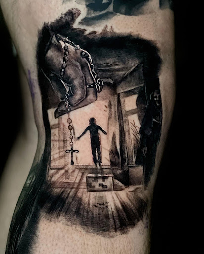 Explore insanity tattoo ideas, creative tattoo ideas in Mesa, available at Club Tattoo