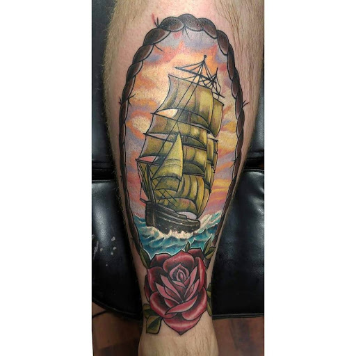 Explore unique name tattoo ideas, creative tattoo ideas in Calhoun, available at A Sailors Grave Tattoo Parlor