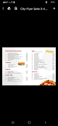 Menu du City Imbiss Ergenzingen à Rottenburg