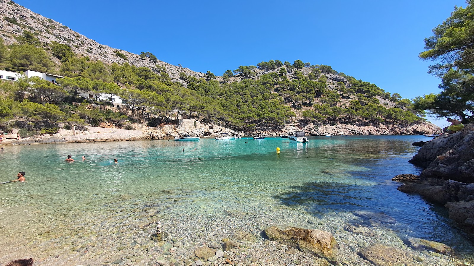 Photo of Cala Murta with blue pure water surface