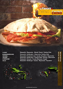 Menu / carte de Pizzeria La Favorita Di Luongo Leandro à Taurasi