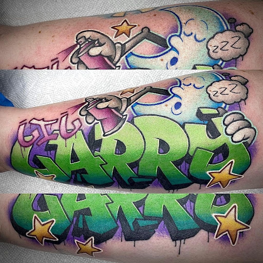 Explore lego tattoo ideas, creative tattoo ideas in West Jefferson, available at Black Dagger Tattoo Collective