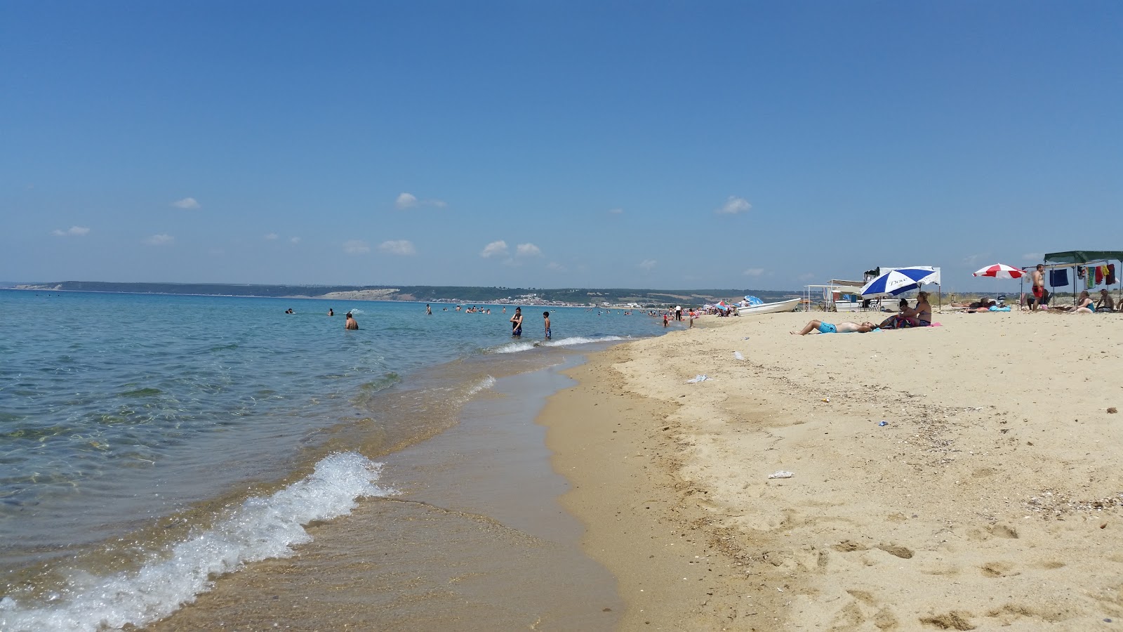 Photo of Mecidiye coast beach with bright fine sand surface