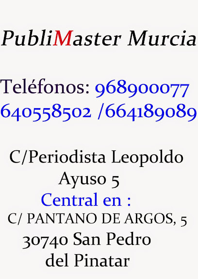 Información y opiniones sobre PUBLIMASTER MURCIA de Murcia
