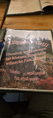 Klippen - Grill Inh. Matthias Biesel à Altenau menu
