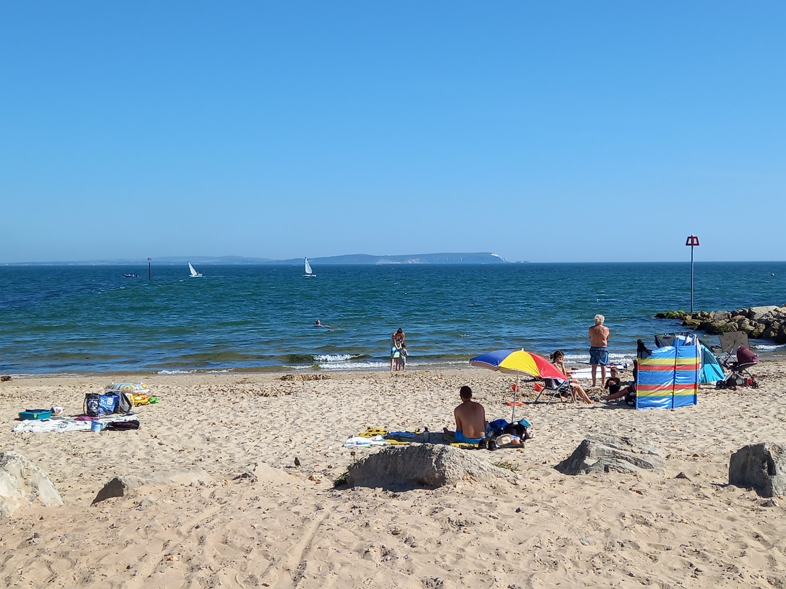 Foto von Hengistbury Head Sandspit mit viele lange buchten