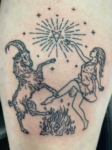 Explore front of neck tattoo ideas, creative tattoo ideas in Slippery Rock, available at Dinky Dachshund Tattoo Parlor