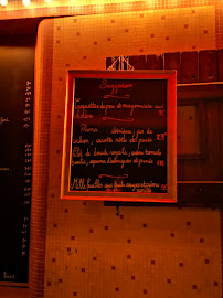 Le Temps des Cerises à Paris menu