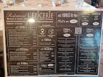 Carte du Restaurant l Epicerie à Amboise