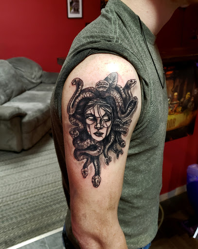 Explore husband name tattoo ideas, creative tattoo ideas in Iowa Falls, available at BiPolar Studios