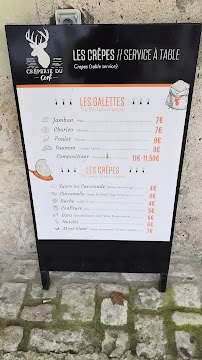 Menu / carte de Monument Café Chambord à Chambord