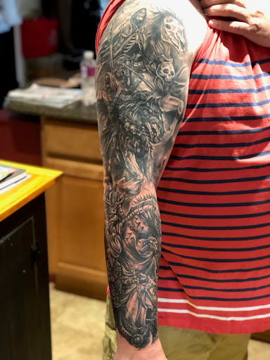 Explore georgia bulldog tattoo ideas, creative tattoo ideas in Waynesboro, available at Vice City Tattoo