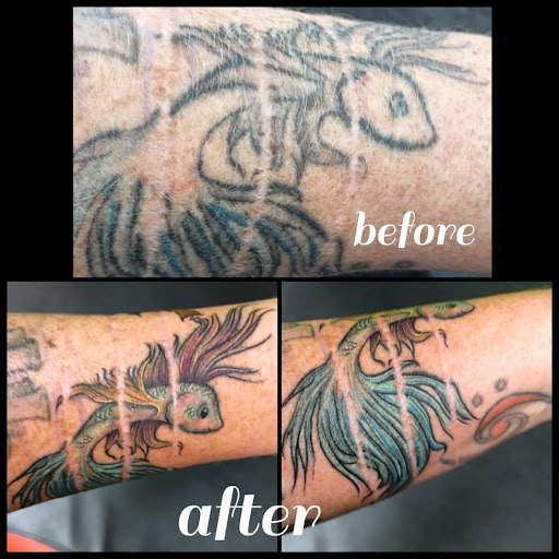 Explore guitar pick tattoo ideas, creative tattoo ideas in Vancouver, available at Studio X Tattoos & Piercings