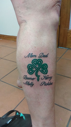 Explore purple flower tattoo ideas, creative tattoo ideas in Brick, available at Vision Tattoo