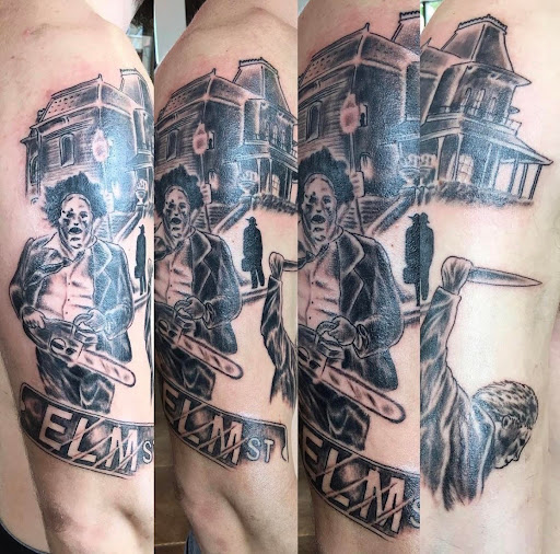Explore hufflepuff tattoo ideas, creative tattoo ideas in Tulsa, available at LadyHawk Tattoo