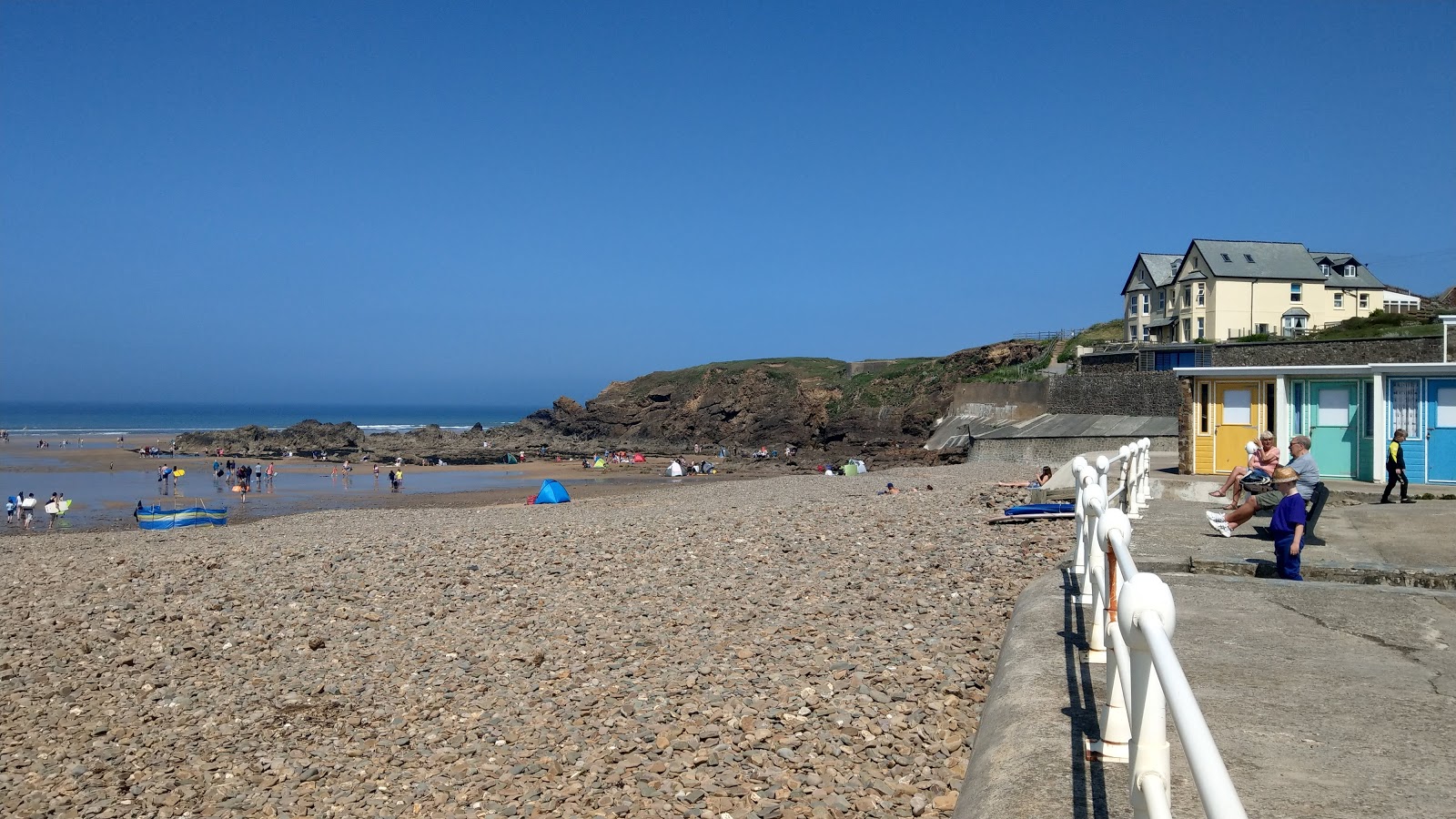 Photo of Crooklets beach with turquoise water surface