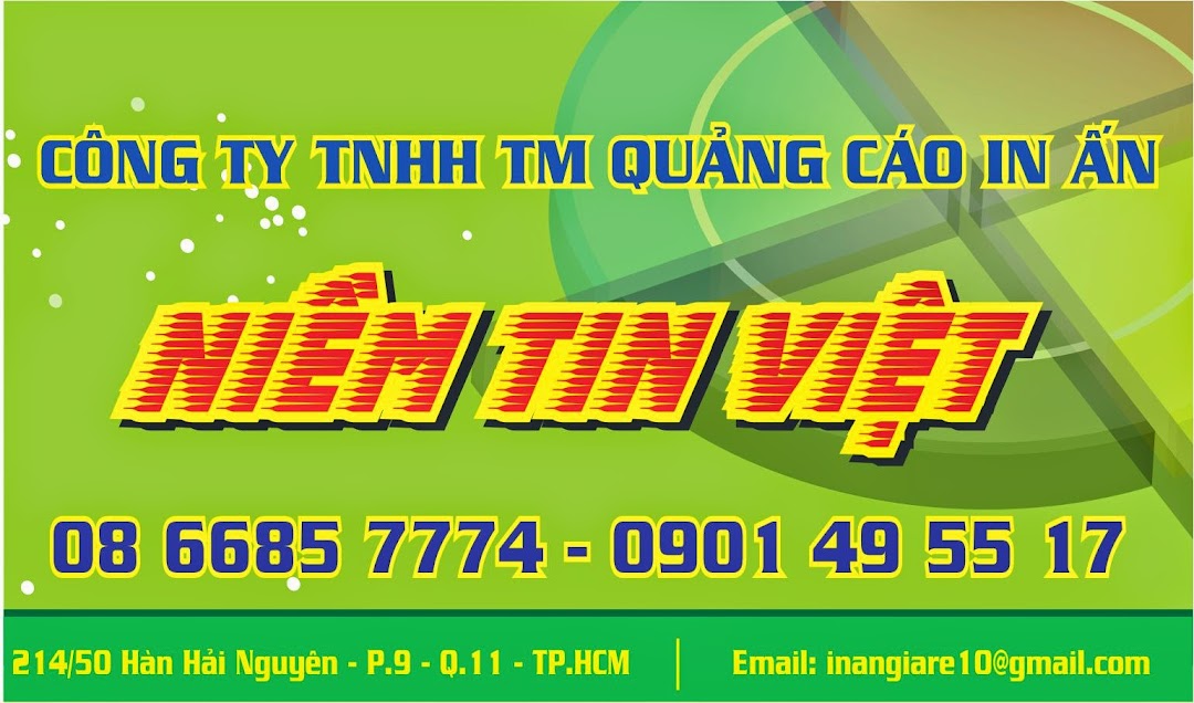 Công ty TNHH TM Quảng cáo in ấn Niềm Tin Việt