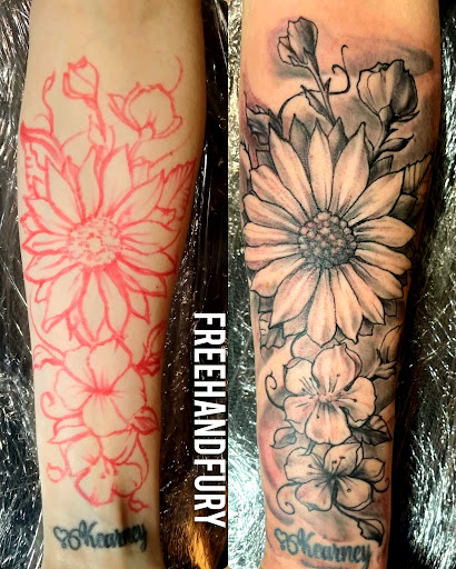 Explore frida kahlo tattoo ideas, creative tattoo ideas in Roanoke, available at RailYard INK