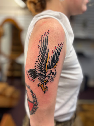 Explore evangelion tattoo ideas, creative tattoo ideas in Eureka Springs, available at Sailors Luck Tattoo