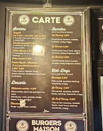 Menu / carte de 31 Street à Paris