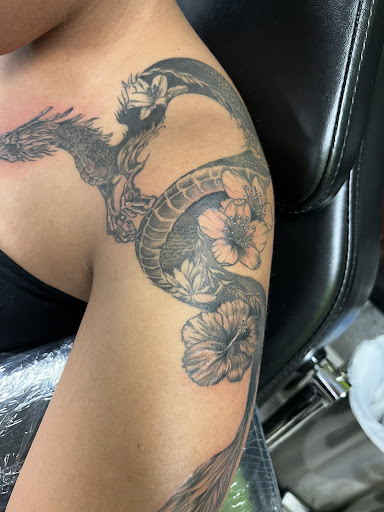 Explore cool anime tattoo ideas, creative tattoo ideas in Copperas Cove, available at Flashover Ink Tattoo