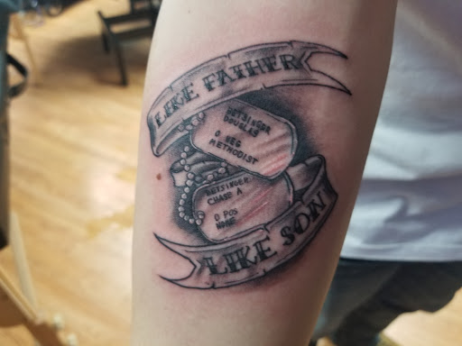 Explore beetle tattoo ideas, creative tattoo ideas in Cedar Falls, available at Red Owl Tattoo
