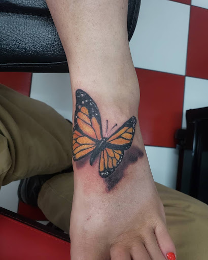 Find best travel tattoo ideas for your next unique tattoo in Vinton at Cherry Bomb Tattoo and piercing