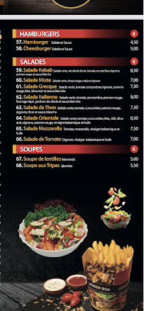 O'new kebab DAS original (HALAL) à Mulhouse carte