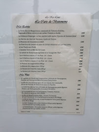 Menu / carte de Le Ker Louis à Perros-Guirec