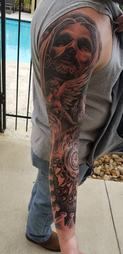 Explore halloween tattoo ideas for men, creative tattoo ideas in Round Rock, available at Beto Tats