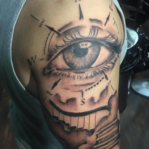 Explore black tattoo ideas, creative tattoo ideas in East Orange, available at ADU Ink