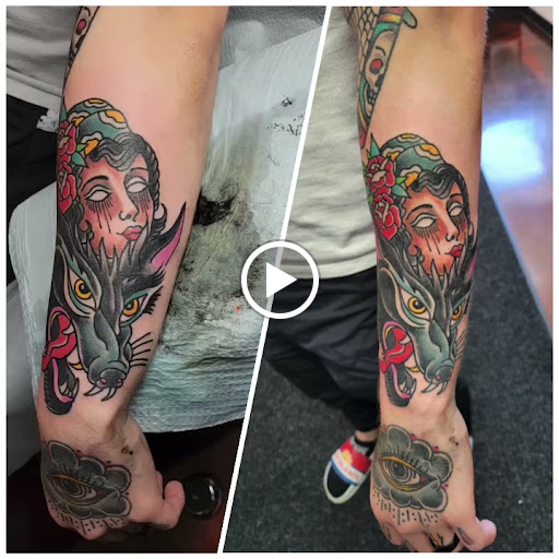 Explore pretty flower tattoo ideas, creative tattoo ideas in Libertyville, available at Lucky Seven Tattoo