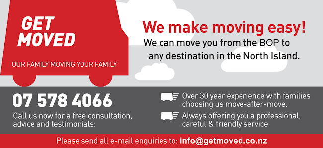 Reviews of Get Moved Removals in Te Puke - Moving company
