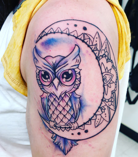 Explore pink panther tattoo ideas, creative tattoo ideas in Eden, available at R1sk Takers Ink Tattoo and Piercing Lounge