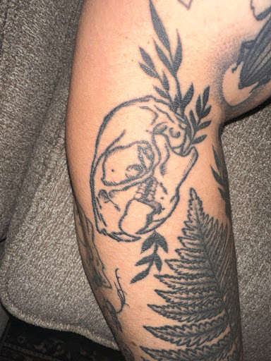 Explore bad bunny tattoo ideas, creative tattoo ideas in Homer, available at Mostly Harmless Tattoo Studio