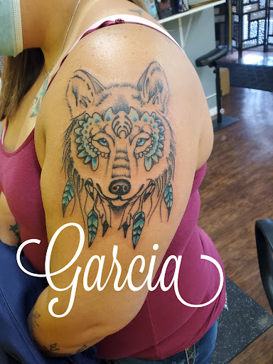 Explore men leg tattoo ideas, creative tattoo ideas in Kearney, available at Ink Shop Tattoos & Piercings