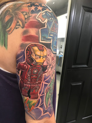 Explore tattoo placing ideas, creative tattoo ideas in Easley, available at Amber Island Tattoo