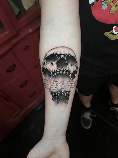 Explore hawaiian island tattoo ideas, creative tattoo ideas in Kissimmee, available at Fallen Heroes Tattoo & Piercing (Florida)