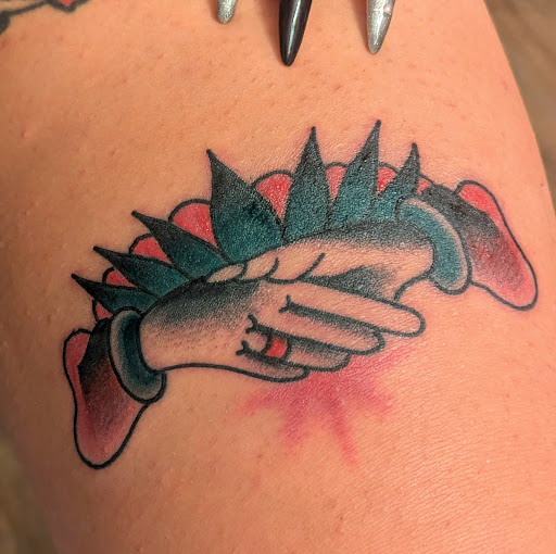 Explore hellscape sleeve tattoo ideas, creative tattoo ideas in San Diego, available at Good Company Tattoo