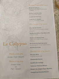Menu / carte de Le Calypso à Saint-Mandrier-sur-Mer