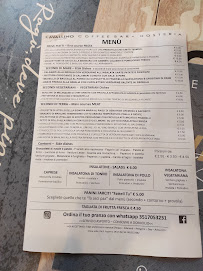 Carte du Osteria Cavallino Bianco à Naples
