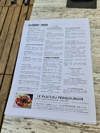 Menu / carte de Restaurant L'Ô-Berge à Montignac-Lascaux