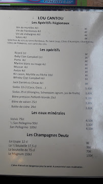 Restaurant français Lou Cantou à Besse-et-Saint-Anastaise (la carte)