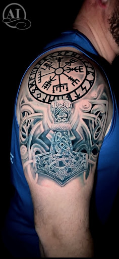 Explore shoulder tattoo ideas male, creative tattoo ideas in Katy, available at Artistic Impressions Tattoo Studio